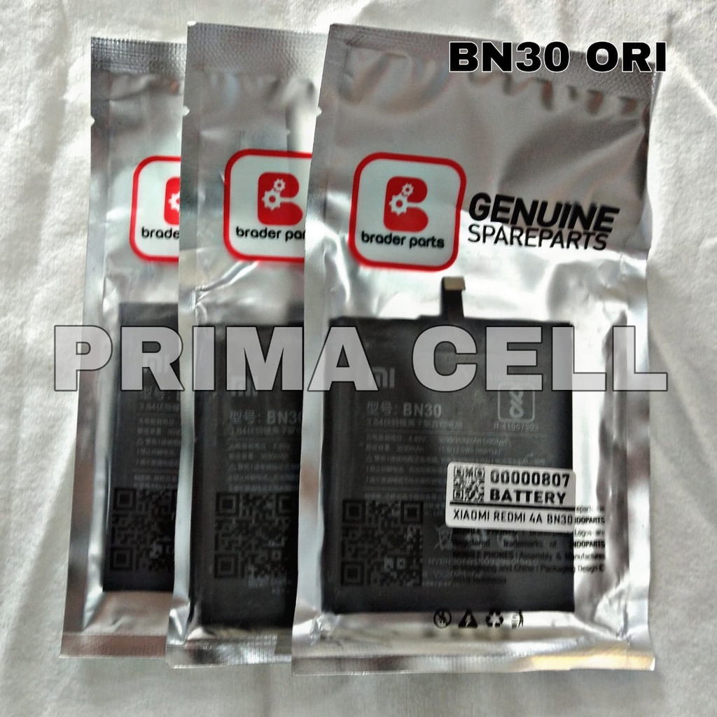 BATERAI XIAOMI BN30 BAGUS/SUPER  - XIAOMI REDMI 4A - BN30 ORI / BATRE / BATTERY / BATRAI XIAOMI BN30