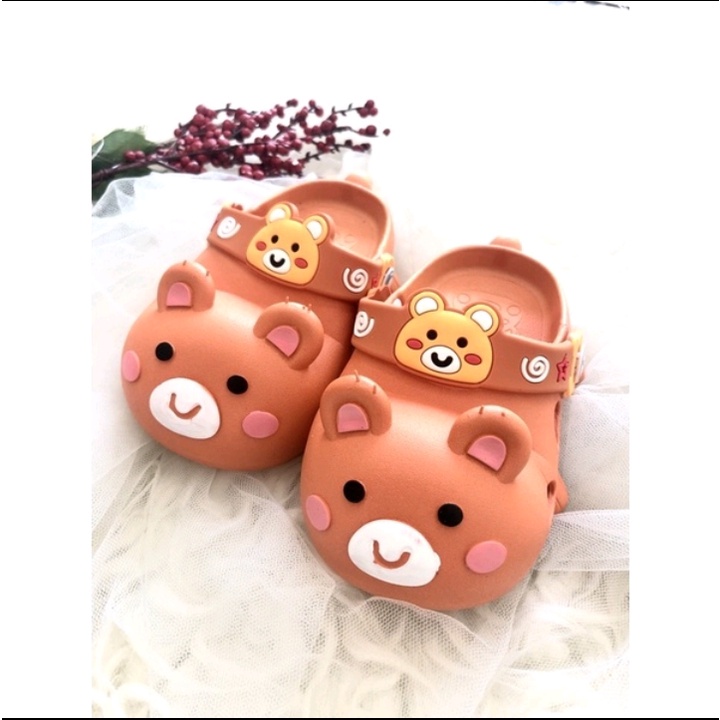 Sandal Bayi Perempuan Laki Laki Karet Panda Import Usia 1-2 Tahun Balance T11