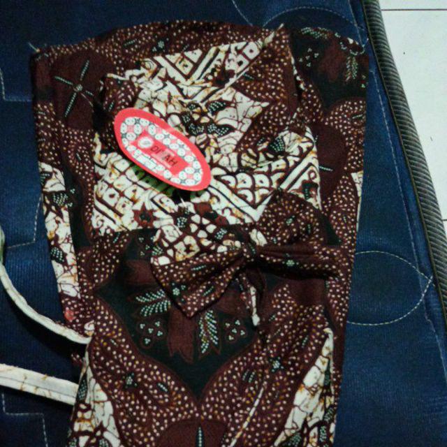 Dress Batik Sogan Anak Size 0 Usia 1 Th - 2,5th