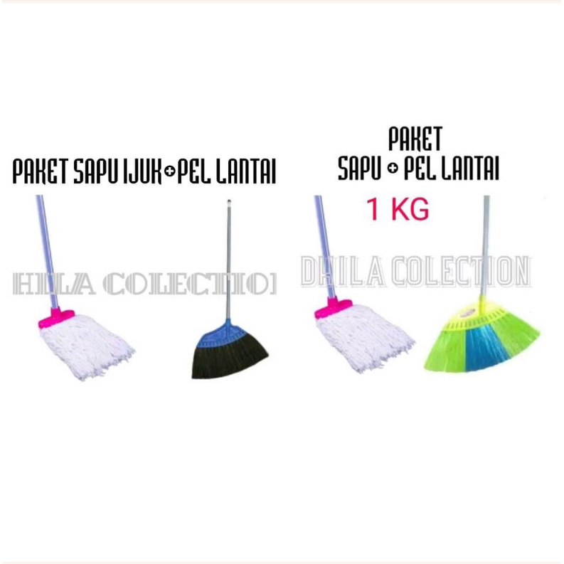 Jual Paket Hemat In Sapu Nylon Pel Lantai Sapu Ijuk Pel Lantai