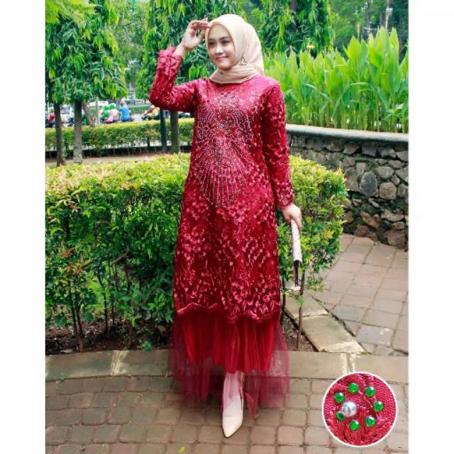 SET KEBAYA GAMIS KAJOL GAMIS TUTU (REALPICT)