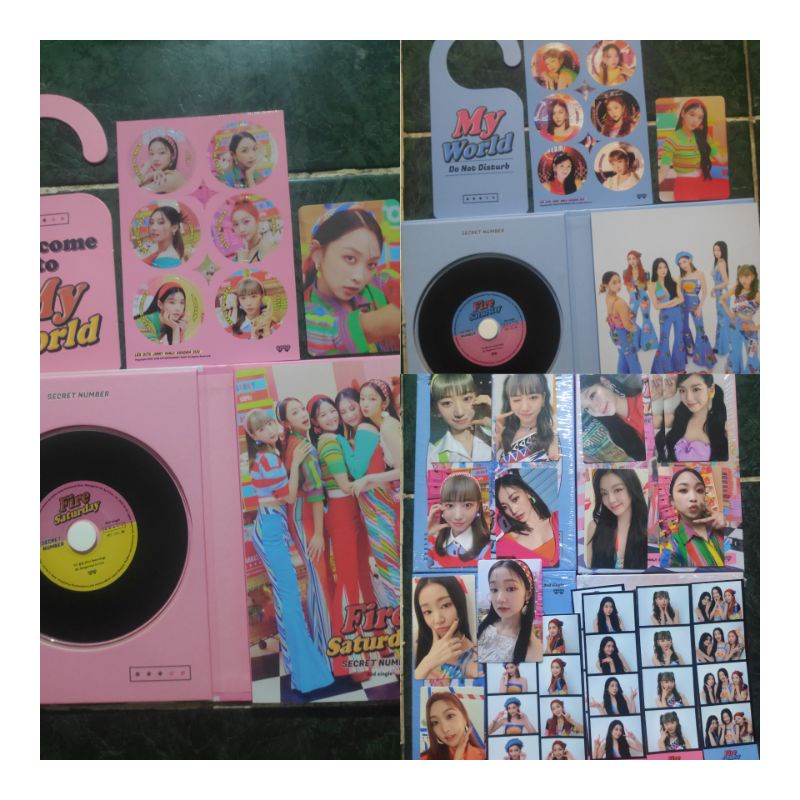 Sharing Album Only + Poster Photocard PC Secret Number Fire Saturday