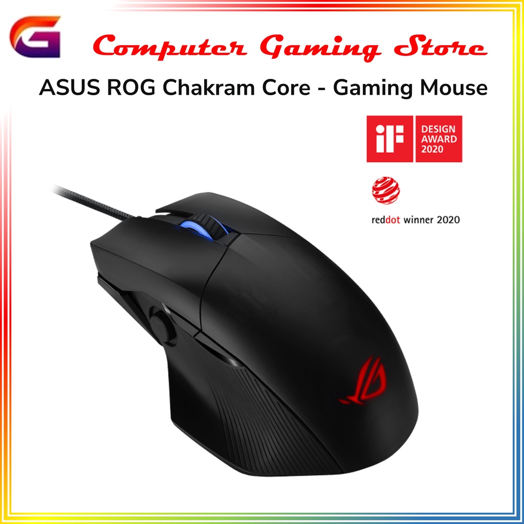 ASUS ROG Chakram Core - Wired Gaming Mouse With Programmable Joystick