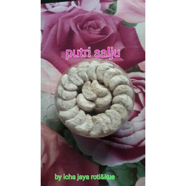 Kue kering lebaran putri salju 1/2 KG (toples besar)