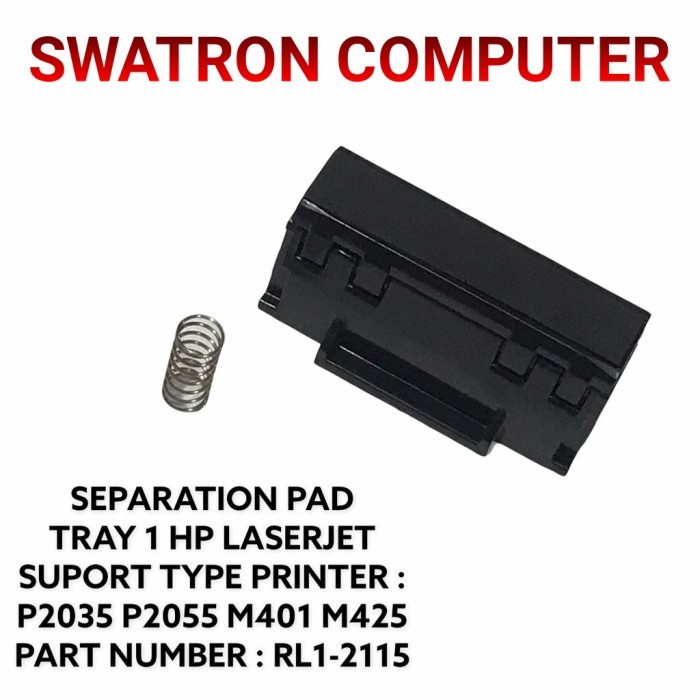 SEPARATION PAD TRAY 1 HP LASERJET M401 M425 P2035 P2055 RL1-2115 M 401 425 P 2035 2055