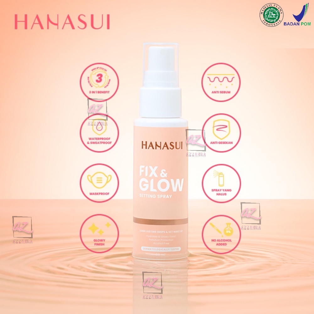 Hanasui Fix &amp; Glow Setting Spray - 60ml