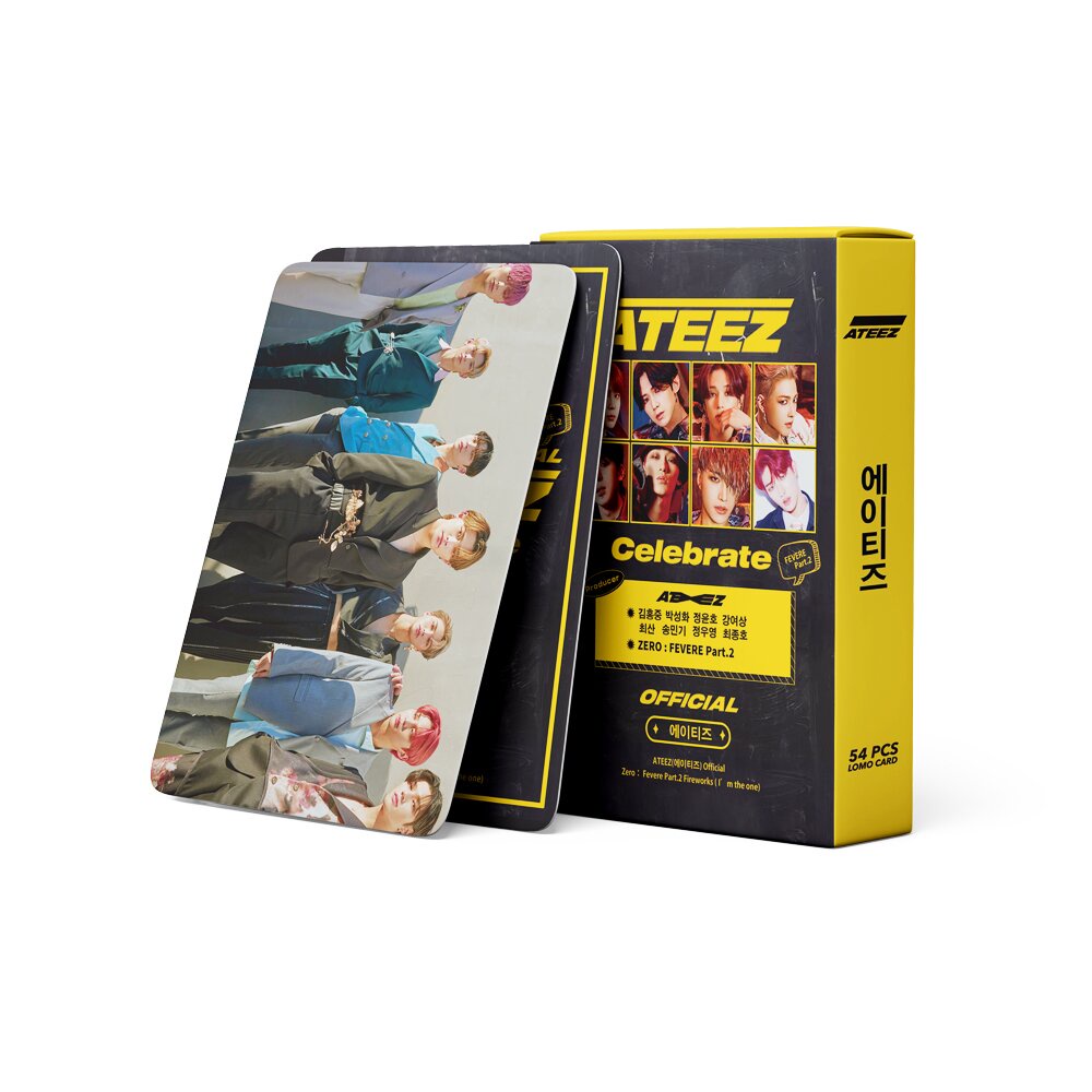 54pcs / Kotak Kartu Pos LOMO Album Foto ATEEZ Nol FEVER Part 3