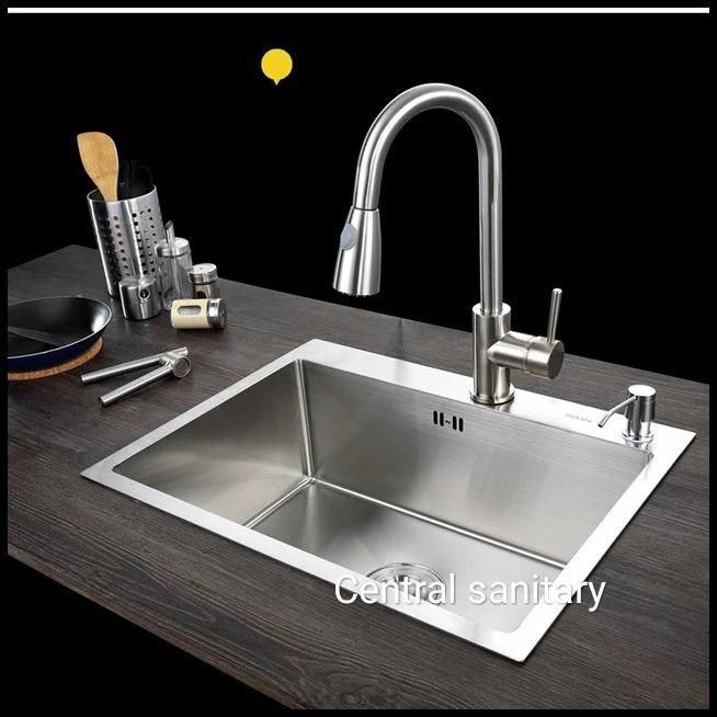 Kitchen Sink Stainless/Bak Cuci Piring Stainles Kotak Minimalis