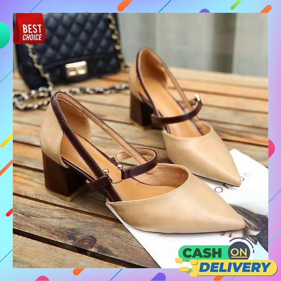 Sepatu Sandal Heels Wanita Zara Zr Original Kode Zs298 Import Murah Br Hak Tali Wanita R 36