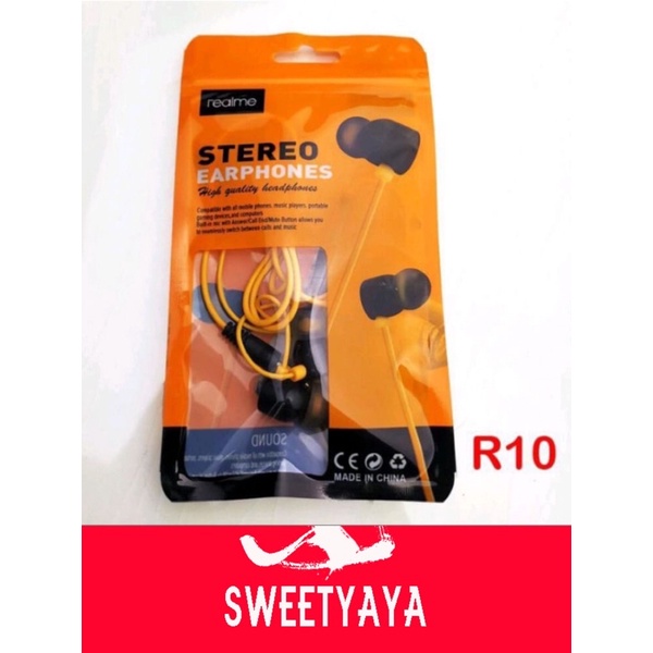 Tahan Lama Stereo Handsfree/Earphones Realme R-9//R-10