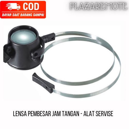 Eye loop kaca pembesar  kawat alat servis jam tangan Lensa pembesar Headband 10x Led