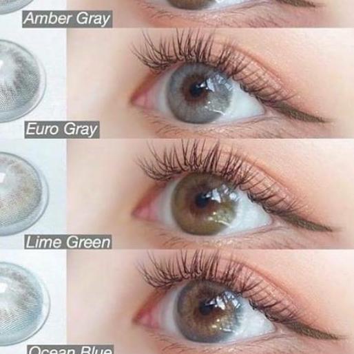 ✯ ORIGINAL Softlens i-DoL Desire normal - minus tinggi by Princess Idol Soft Lens Euro Gray Amber Gr