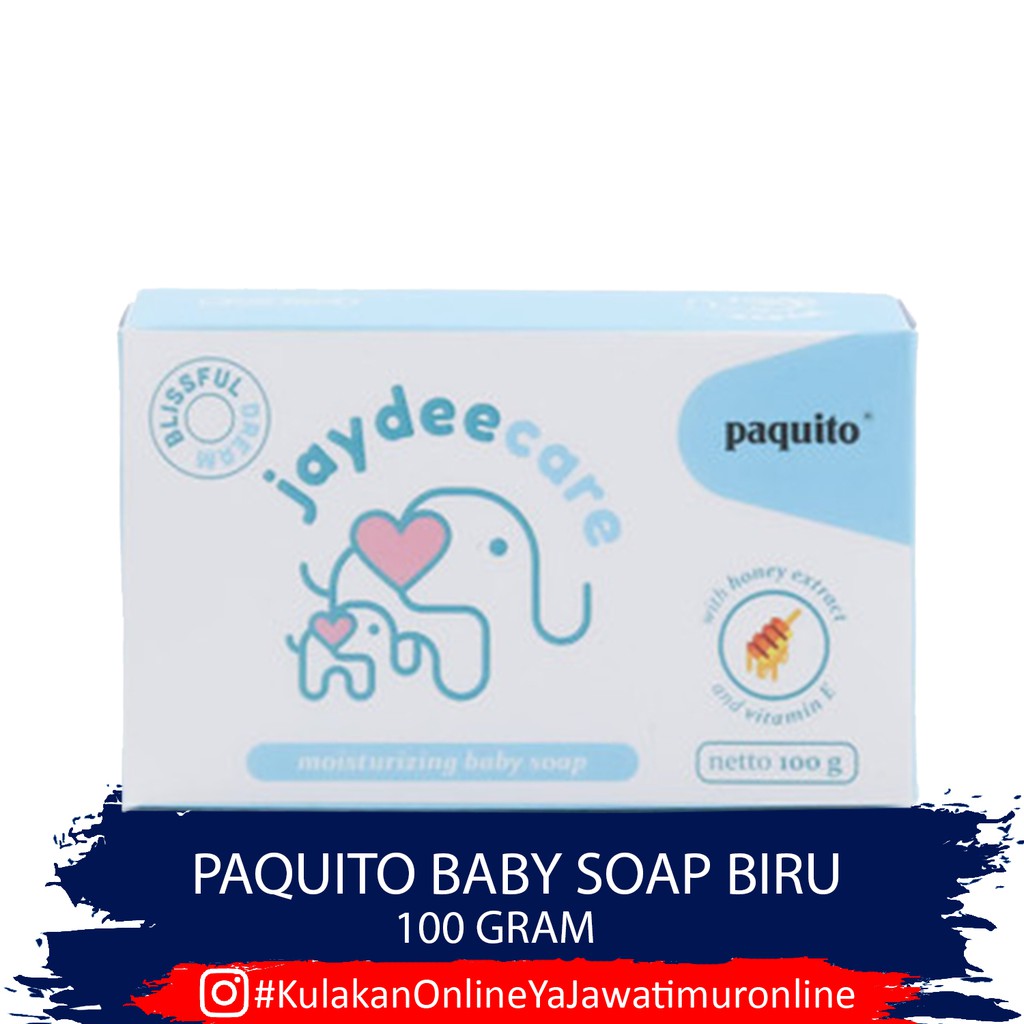 Sabun Bayi Paquito BIRU - Baby Soap 100 gram - Jaydeecare Baby Soap