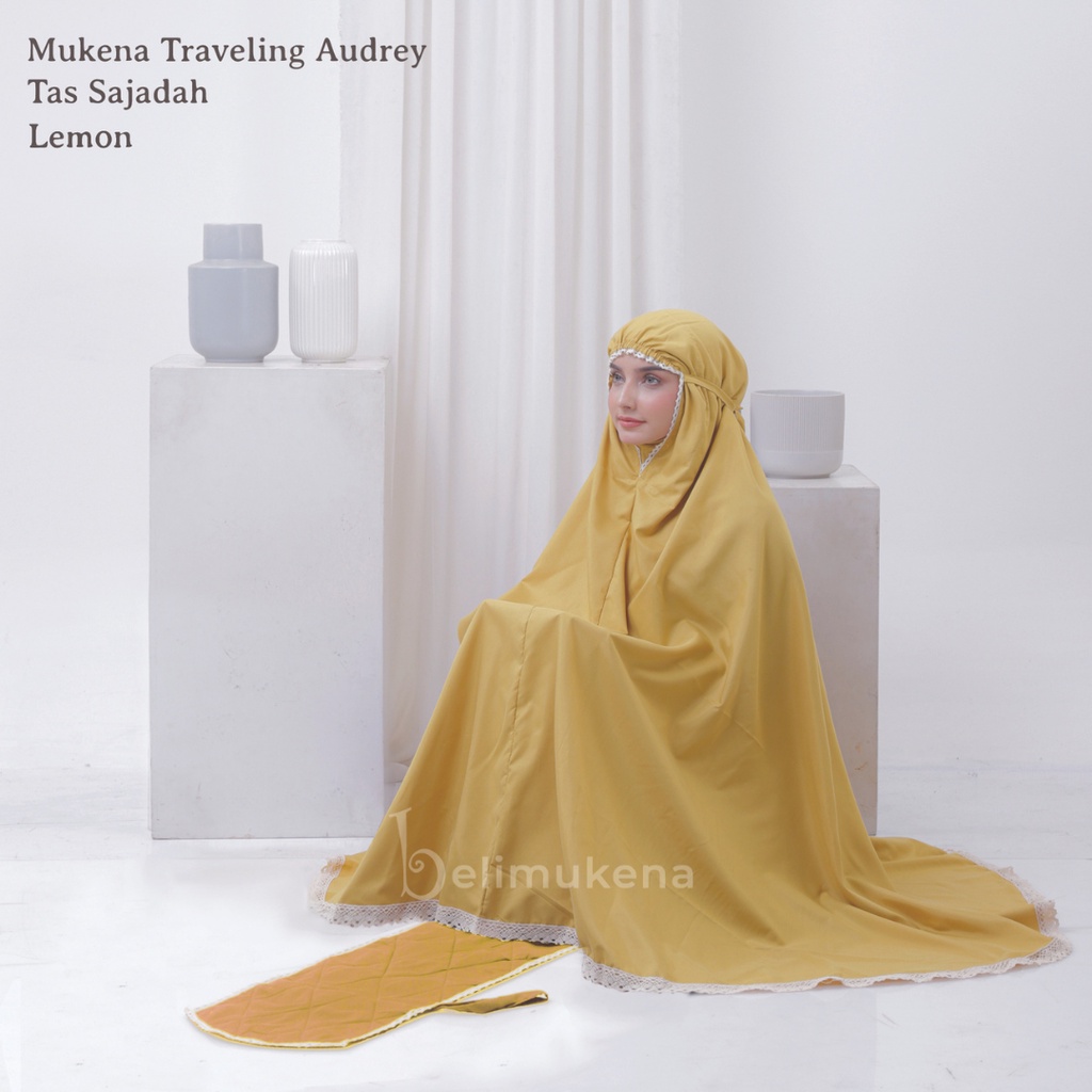 Mukena Dewasa Katun Mikro Tas Sajadah Audrey