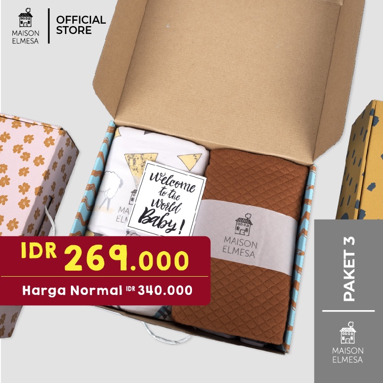 Maison Elmesa Paket Hadiah Best Seller - OTG Blanket dan Baby Blanket
