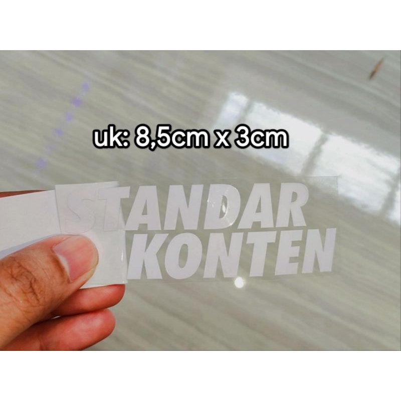 sticker cutting STANDAR KONTEN PUTIH