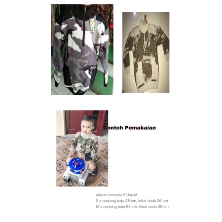 Jaket Army / TNI Anak