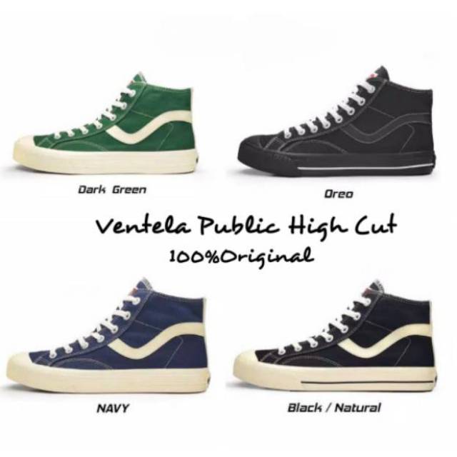  Sepatu  VENTELA  PUBLIC All Varian High Cut 100 Original  