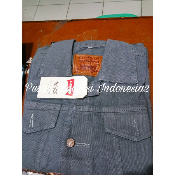 Jaket Jeans Levis Abu PRIA Grosir Terlaris