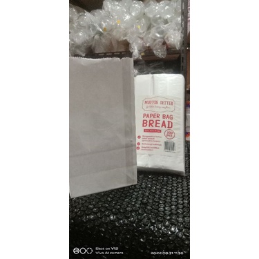 MUFFIN BETTER PAPER BAG BREAD (polos putih 23cm)