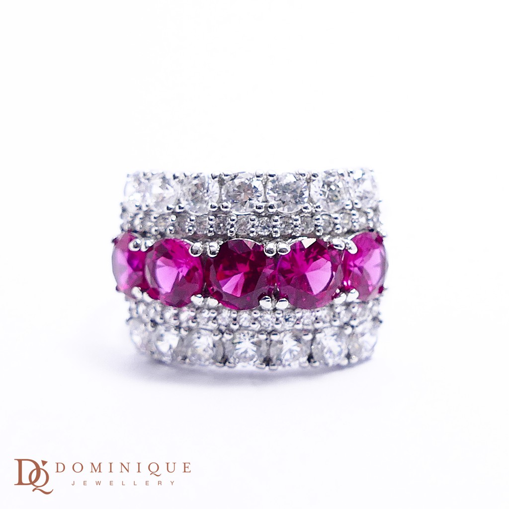 

Dominique Jewellery-Cincin Colour Stone 75% SNI DQC 1762