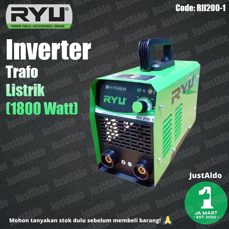 Mesin Las Trafo Listrik Inverter RII200-1 (1800 Watt) Ryu