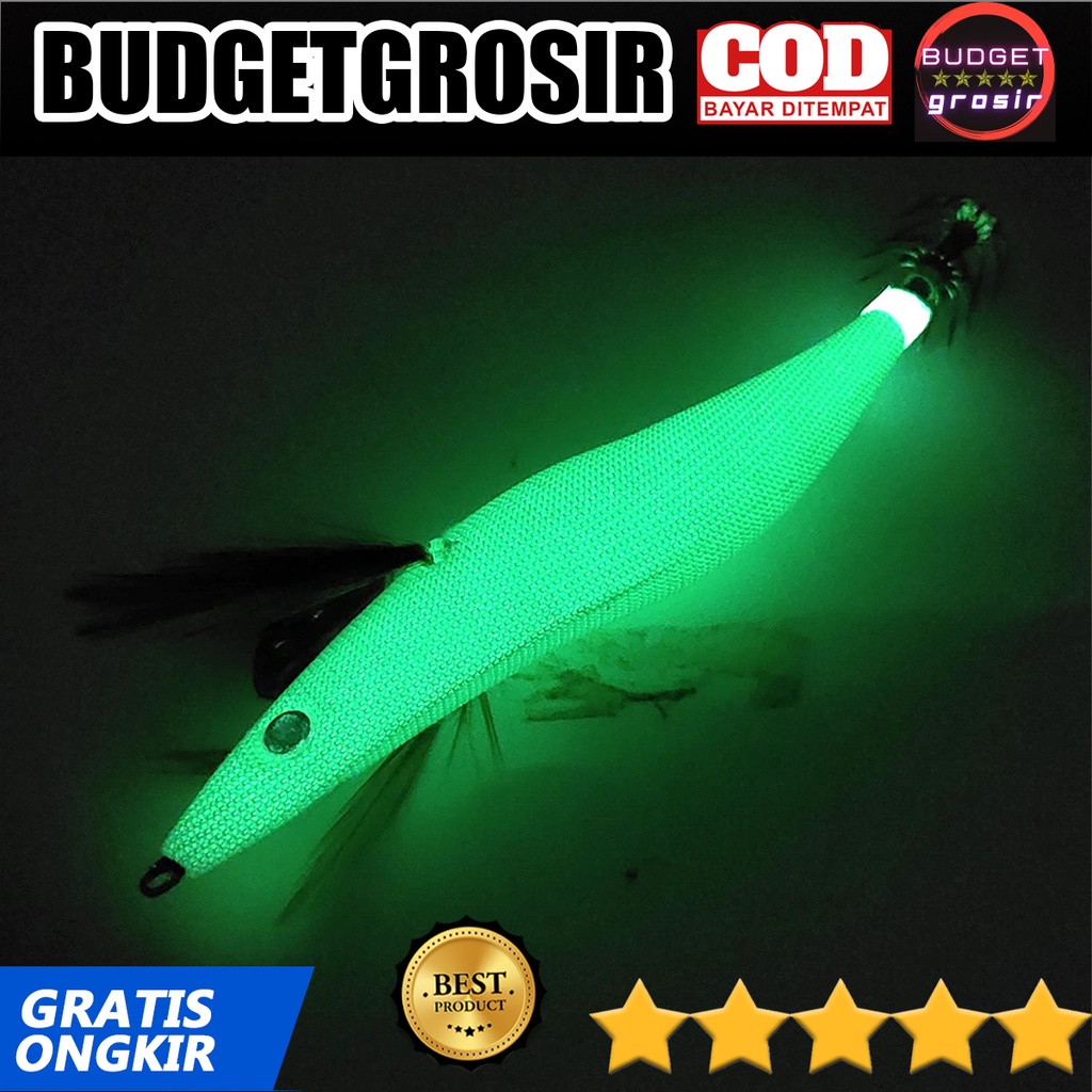 Umpan Pancing Udang Kecil Luminous Shrimp Soft Bait Lure 2.5 - Green