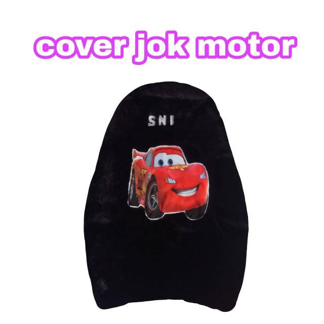 Sarung jok motor karakter macqueen/cover jok motor/sarung jok motor karakter