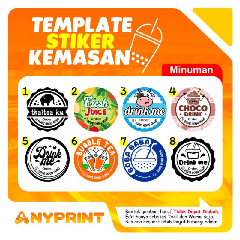 

Stiker Label Kemasan Produk Makanan Minuman