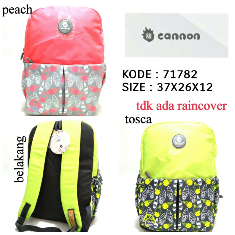 TAS RANSEL SEKOLAH ANAK PEREMPUAN CANNON 71782 WARNA PEACH DAN TOSCA TERBARU HARGA TERMURAH