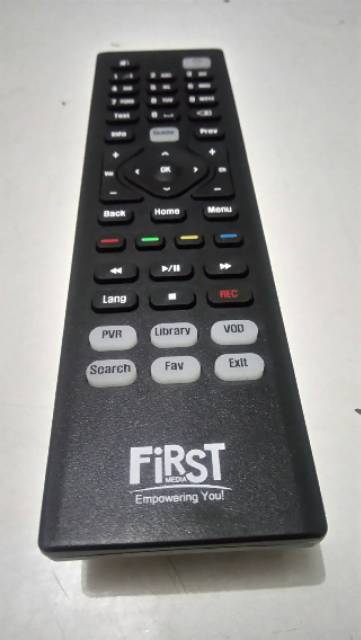 REMOTE REMOT TV KABEL FIRST MEDIA ORIGINAL ASLI HITAM