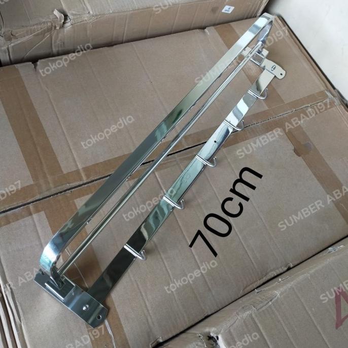 GANTUNGAN HANDUK LIPAT 70 CM / RAK HANDUK 70 CM LIPAT ---NEW---
