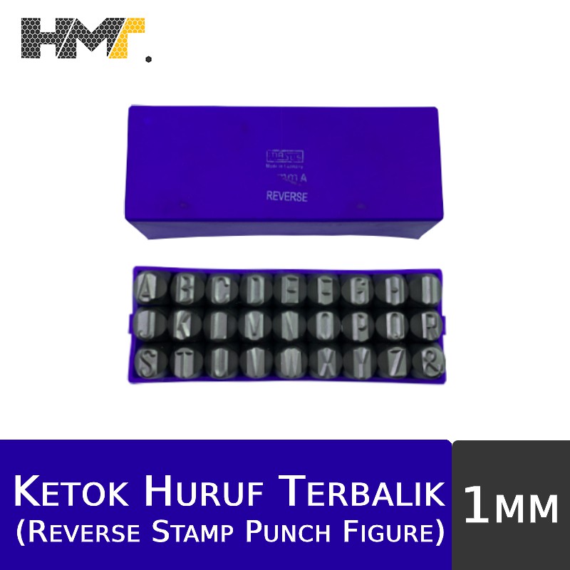 

MASUS Ketok Huruf Terbalik (A-Z) 1mm / Letter Reverse Stamp Punch