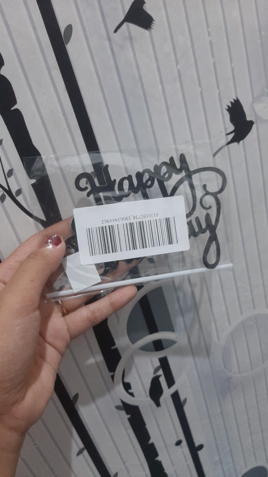 Cake Topper Akrilik Happy Birthday / Anniversary / One