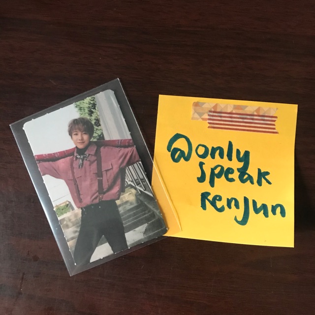 Photocard PC Renjun SG18 Seasons Greeting 2018