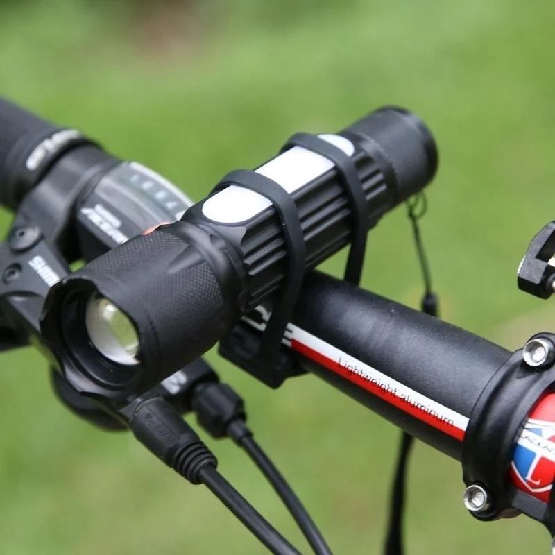 Tape Silikon Elastis Holder Speaker / Senter Untuk Sepeda Gunung