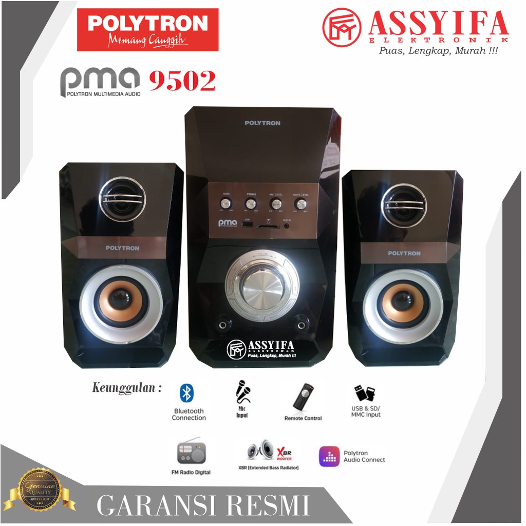 speaker aktif polytron pma 9502   pma 9503   pma9505 spesial promo new garansi resmi 100  original