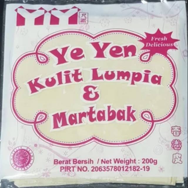 YE YEN KULIT LUMPIA & MARTABAK 200GRAM