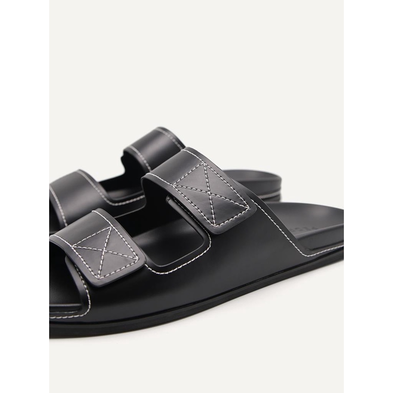 SANDAL SLIDE PEDRO PRIA ORIGINAL CASUAL BRANDED HITAM PM134