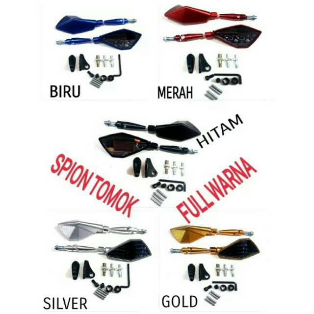 Spion tomok universal spion segala jenis motor honda yamaha kawasaki suzuki matic bebek dan moge