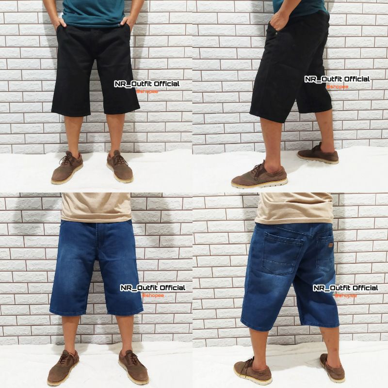 Celana Pendek Jeans Lepis Pria Merk MaxLuis Original Distro Reguler Semi Lions Max Luis Panjang Dibawah Lutut Lepis Jeans Standar Ukuran Jumbo Super Jumbo 38 40 42 44 Standar 27 28 29 30 31 32 33 34 35 36 37 38