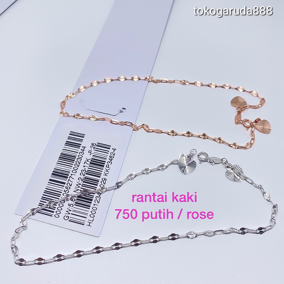 Rantai tangan kaki gelang tali anak dan dewasa emas asli kadar 70% 700 holo nori ukir padat variasi ringan love star