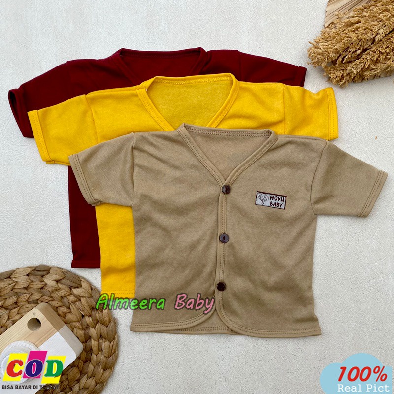 Isi 6 PCS Baju Celana Bayi Setelan Bayi Pendek Usia 0-3 Bulan Almeera Baby and Kids