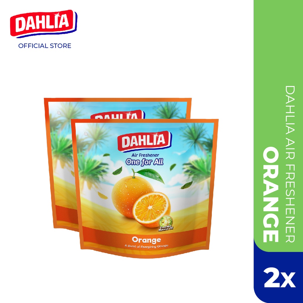 Twin Pack DAHLIA Air Freshener One For All Pengharum Ruangan 75gr - Orange