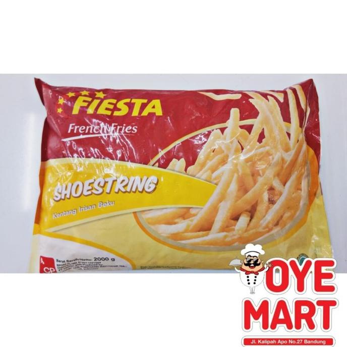 

windytriastuti13 FIESTA KENTANG GORENG SHOESTRING PREMIUM (GRADE A) 2KG FRENCH FRIES TERLARIS TERPERCAYA ORIGINAL