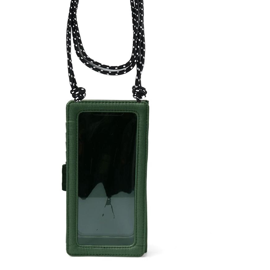 Super Promo➽ ➽ Wallts Delmont Army Black - Tas Dompet HP Handphone Selempang Wanita dan Pria Phone Wallet ⎧Big Sale↰㊄