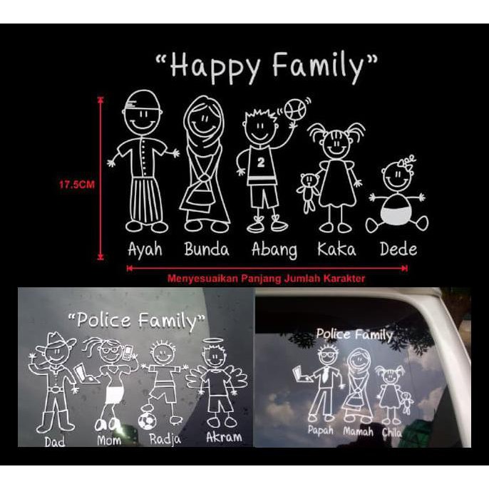 

Sticker Happy Family / Sticker Keluarga Kode 1440