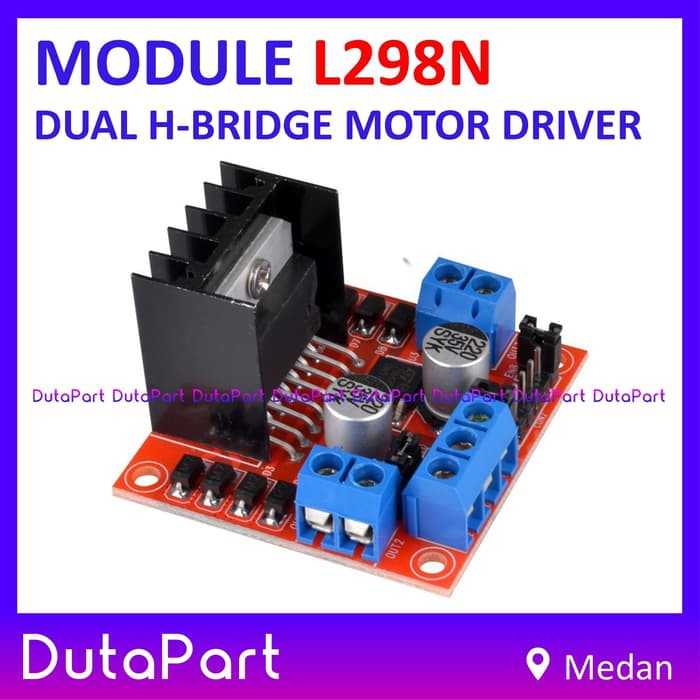 L298N Dual H Bridge DC Stepper Motor Driver Module Arduino Modul L298