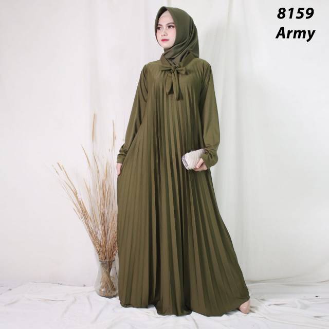 Gamis plisket/gamis plisket jumbo-5