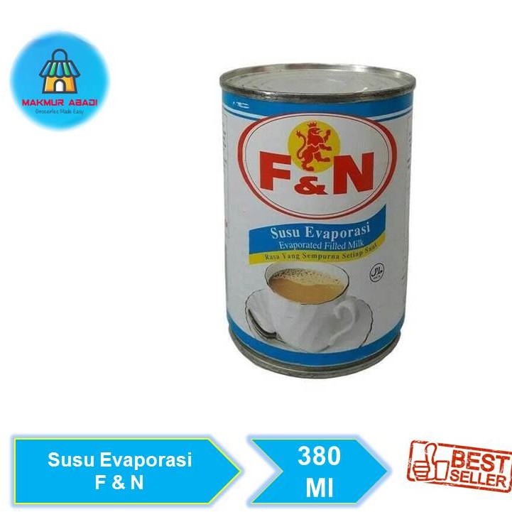 

F&N Evaporated Milk Susu Evaporasi [380 mL] || Makmur Abadi Official Store